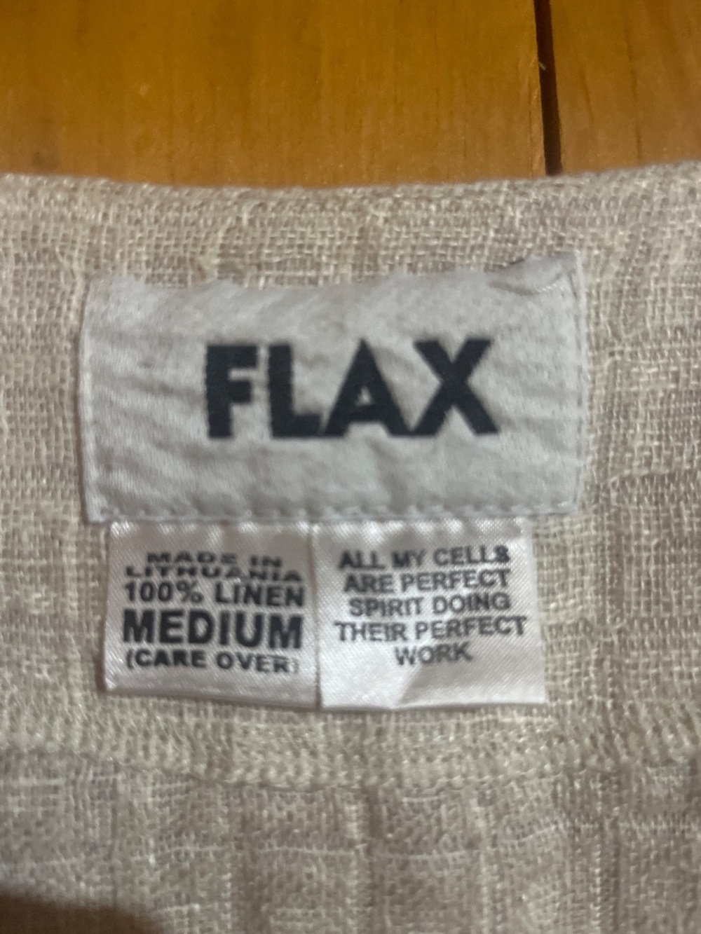 FLAX Asian Style Wrap Asym Blouse Top Shirt 100%Linen - Picture 6 of 6